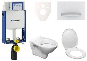 Fali WC szett Geberit befalazáshoz + Ceramia S-Line Pro WC 110.302.00.5ND8
