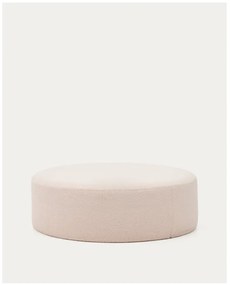 Világos rózsaszín buklé puff Kaeli – Kave Home