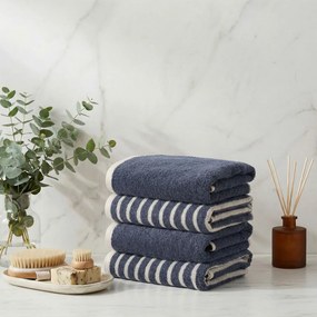 Stripe törülköző, sötétkék, 50×90 cm – TR925WTN1174