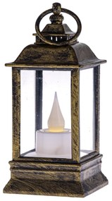 Cremona réz LED gyertyatartó, 6 x 13 cm