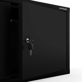 Felső szekrényelem EWA Compact öltözőszekrényhez – 800 x 380 x 400 mm, fekete