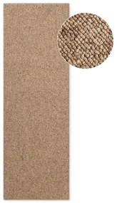 Világosbarna mosható futószőnyeg 80x240 cm Rocco Caramel – Elle Decoration