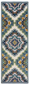 Kék kültéri szőnyeg 80x230 cm Beach Floral – Flair Rugs