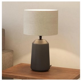 Eglo 900824 - Asztali lámpa CAPALBIO 1xE27/40W/230V szürke