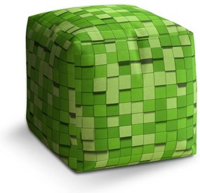 Cube zsámoly Green Blocks 3D, zöld