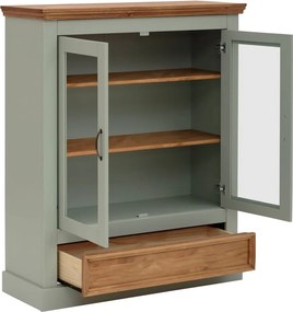 Világoszöld borovi fenyő tálalószekrény 100x120 cm Selma – Støraa