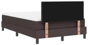 Boxspring Ágy Matraccal Sötétbarna 120x190 cm Szövet