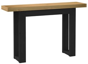 konzolasztal NOAIN U alakú lábak 120x30x75 cm tömör fa fenyőfa