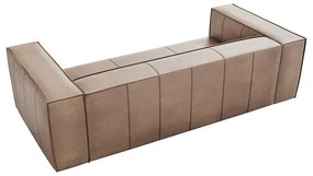 Világosbarna bőr kanapé 227 cm Madame – Windsor &amp; Co Sofas