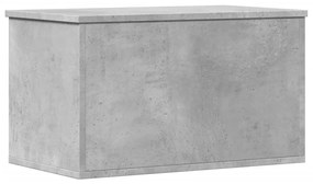 betonszürke szerelt fa tárolóláda 60 x 35 x 35 cm