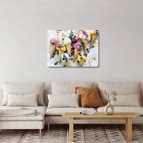 Fagylaltok képe (üvegen) (70x50 cm)
