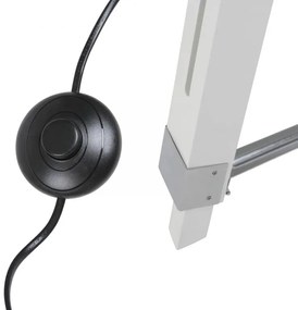 JAGO Állólámpa fa állvánnyal fehér matt