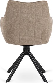 Krzesło Obrotowe MUMBAI Beżowe