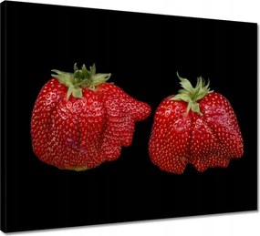 Vászonkép 50x40 Nagy érett eper