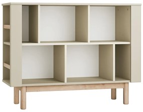 Bézs gyerek könyvespolc 120x40 cm Miloo – Pinio