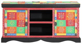 TV Szekrény Színes 100x35x50 cm Masszív Mangófa