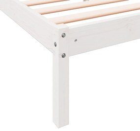 fehér tömör fenyő extra hosszú ágykeret matrac nélkül 180x210cm