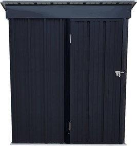 Pléh kerti szerszámos ház, antracit/fehér, 1,6x0,9 m, NELON