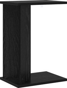 vidaXL Végasztal Fekete tölgy 35 x 25 x 50 cm Faanyag