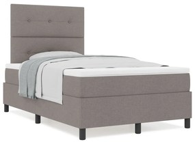 Box Spring Ágy Matraccal Taupe 120x200 cm Szövet