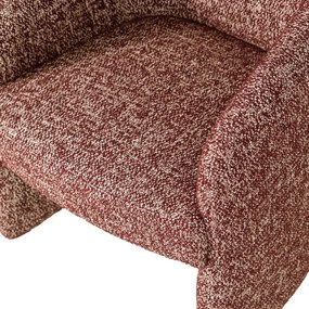 Terrakotta színű kárpitozott irodai szék Cordo – WOOOD