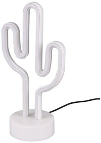 Fehér LED asztali lámpa (magasság 29 cm) Cactus – Trio