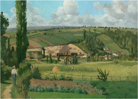 Kép - Camille Pissarro, Landscape at Les Pâtis, Pontoise, reprodukciók (70x50 cm)