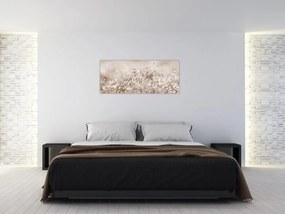 Kép - rét barna árnyalatokban (120x50 cm)