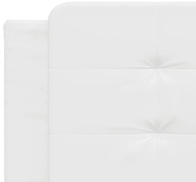 fehér műbőr ágykeret matrac nélkül Zadar 200x200 cm