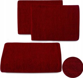 Fürdőlepedő 70X140CM Pamut Bordó /lengyel Termék