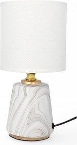 Asztali lámpa dekoráció glamour kerámia lámpabúra éjjeli lámpa fehér