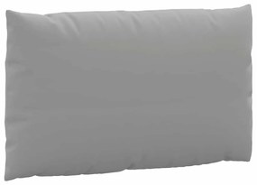 2 db szürke szövet raklapkanapé-párna