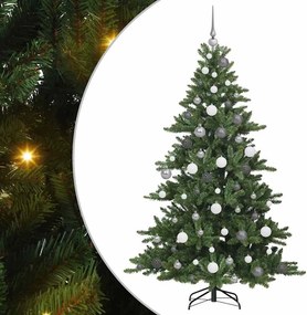 vidaXL Műanyag Hajtogatós Karácsonyfa Zöld 180 cm PVC és Acél