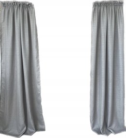 Kész Függöny Sima 140X200,SZÜRKE, Ezüst Cérna