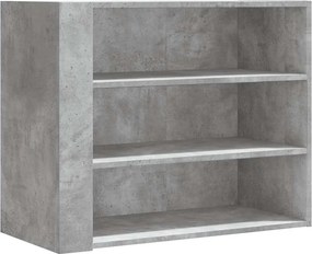 vidaXL betonszürke szerelt fa faliszekrény 75 x 35 x 60 cm