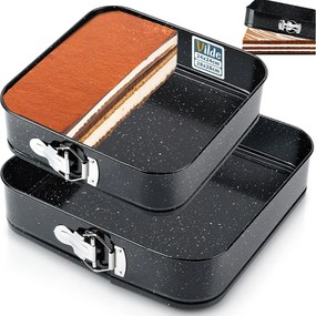 2x Gránit tortaforma kihúzható tortaforma 24 28cm