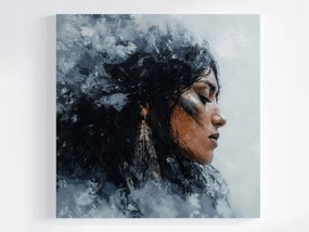 Poszter Nő Indián Portré Etno Művészet Usa 40x40