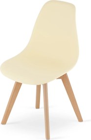 Krém színű KITO szék bükkfa lábakkal