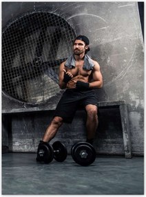 Poszterek 100x135 Illegális edzőterem Garázs