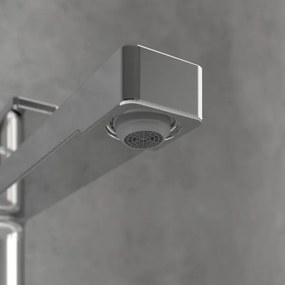 Villeroy & Boch TVW10300500061-Mosdócsaptelep+leeresztőgarnitúra ARCHITECTURA 32,9 cm bal króm