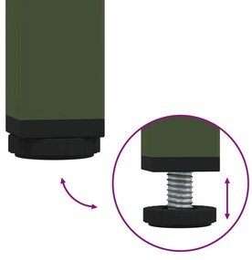 olívazöld acél magasszekrény 68 x 39 x 113 cm
