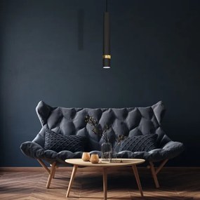 Zsinóros csillár JOKER 1xGU10/25W/230V fekete/arany