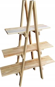 Könyvespolc Virágágyás 3 polcos 3 polcos virágtartó, virágtartó