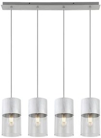 RÁBALUX 3156 ZELKOVA Többágú Függesztett Lámpa Súrolt Alumínium E27 IP20
