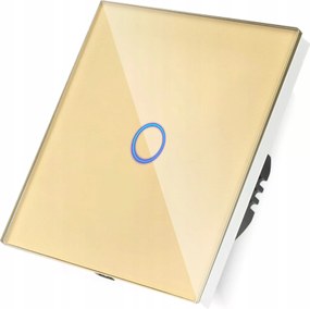 Érintőkapcsoló Fény Egyetlen Üveg Kapcsoló Ki N 1G Arany