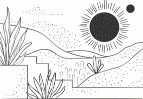 Poszter 42x29,7cm Lineáris Tájkép