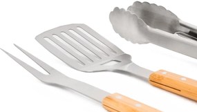 Grillezőeszközök G21 készlet, 3 darabos, fa nyéllel