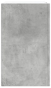 betonszürke szerelt fa faliszekrény 75 x 35 x 60 cm
