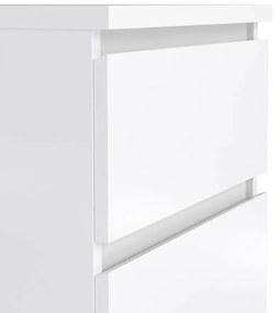 Simplicity III éjjeliszekrény, fehér fényes