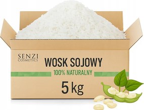 Szójaviasz Szójagyertyákhoz 5KG Pehely Természetes Öko Gyertyák Prémium Diy